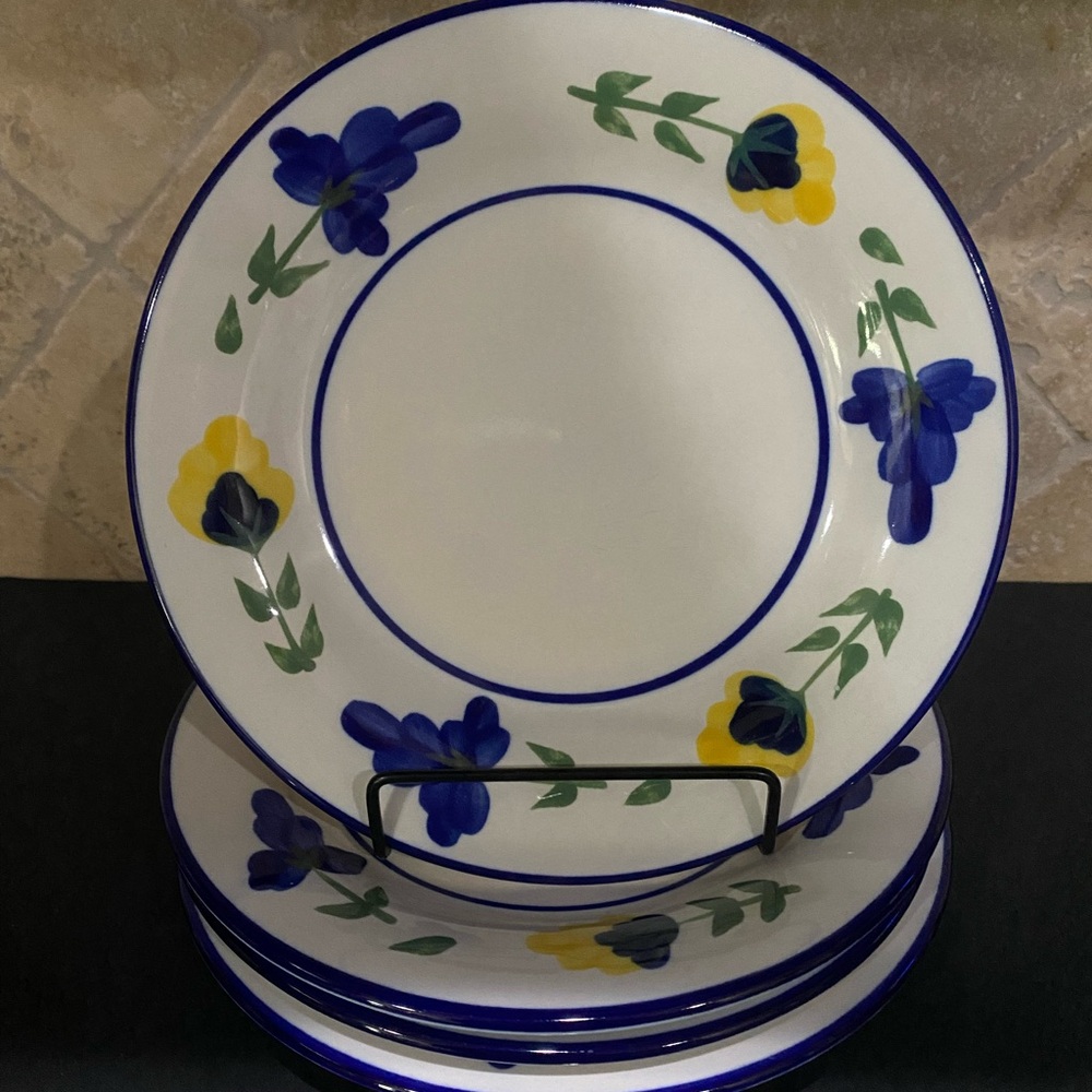 Dansk San Nicolo Dessert Pie Plates 8 1/4 in - Set of 4 EUC